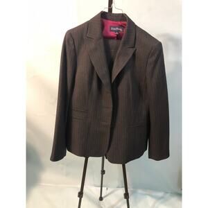 Black Label by Evan-Picone Women's Pinstripe Business Suit  - Size 12